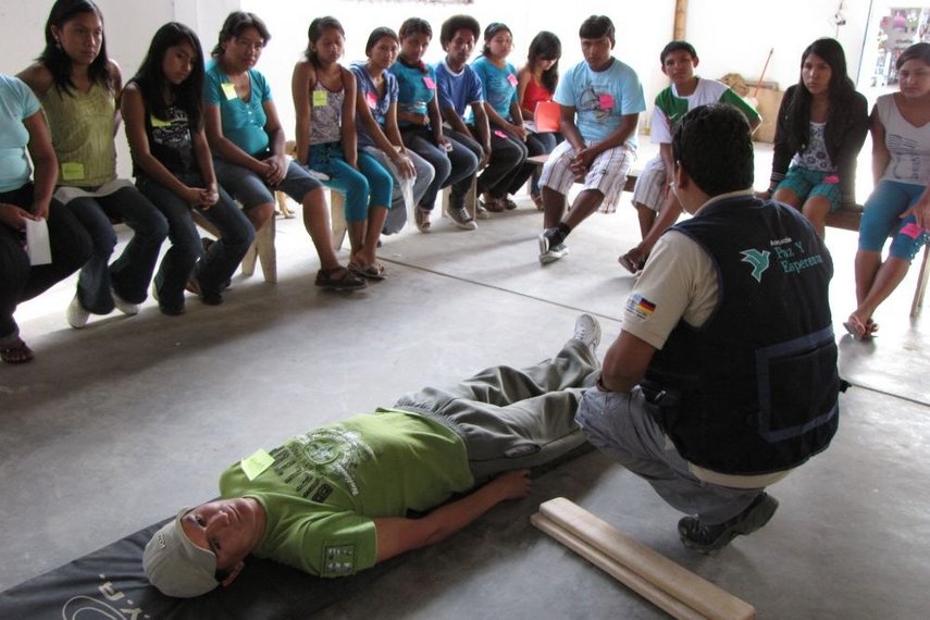 Erste-Hilfe-Training in Peru