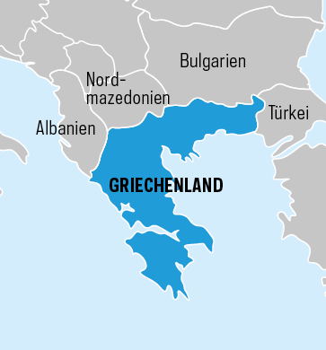 Karte Griechenland