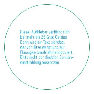 Hitzeaufkleber Erklärung