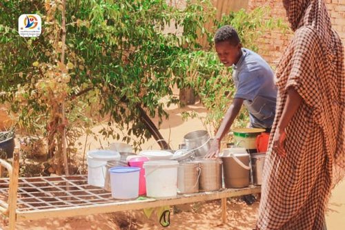 Suppenküche im Sudan