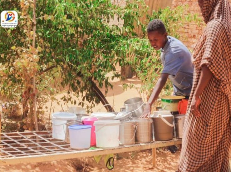 Suppenküche im Sudan