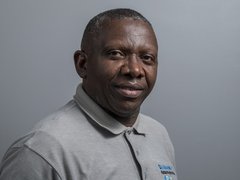Josue Ibulungu, Leiter des Projektbüros der Diakonie Katastrophenhilfe in Goma, Nord Kivu.