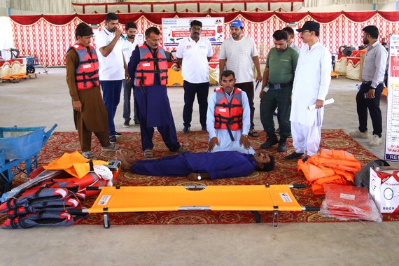 Katastrophenhilfeschulung im Distrikt Dadu in der Provinz Sindh, Pakistan