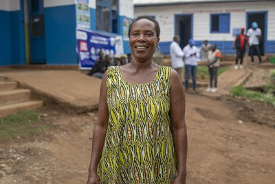 Shamavu Lubago eine Mitarbeiterin eines Gesundheitsdienstes in Nord Kivu