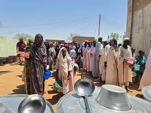 Suppenküche im Sudan
