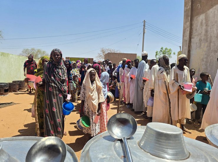 Suppenküche im Sudan