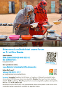 Faltblatt mit Zahlschein